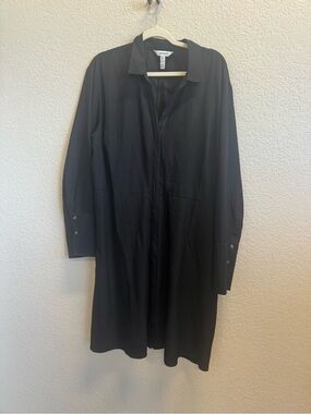SPANX Black Maxi Shirt Dress